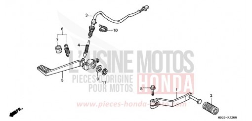 PEDALE VFR800FIX de 1999